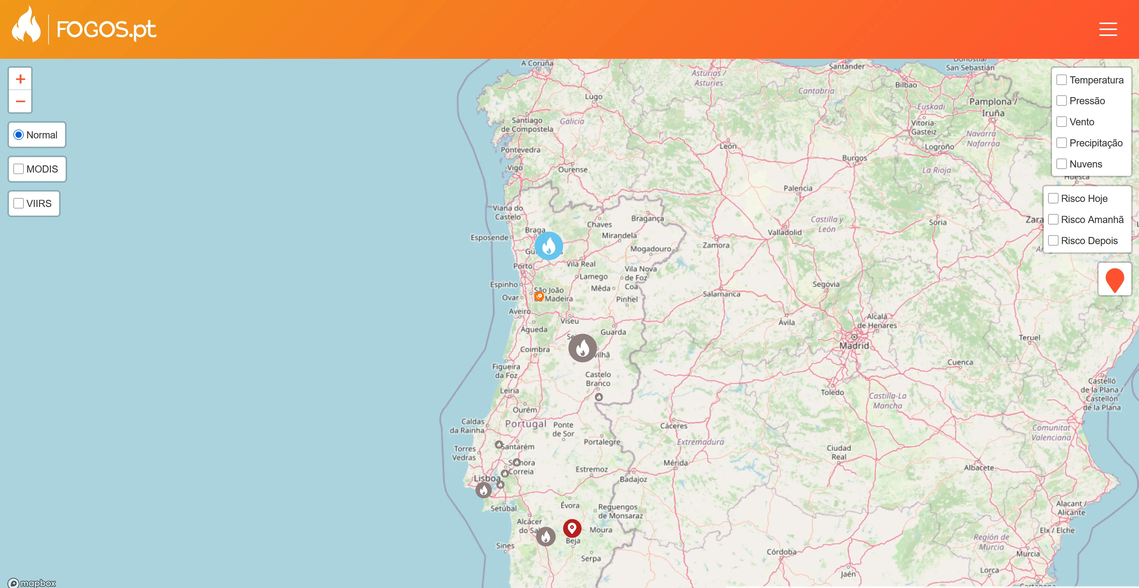 Current fogos pt website.